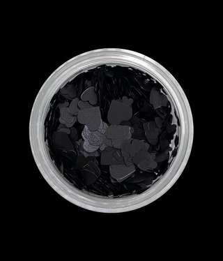 Magpie Hearts Black Shape Pot