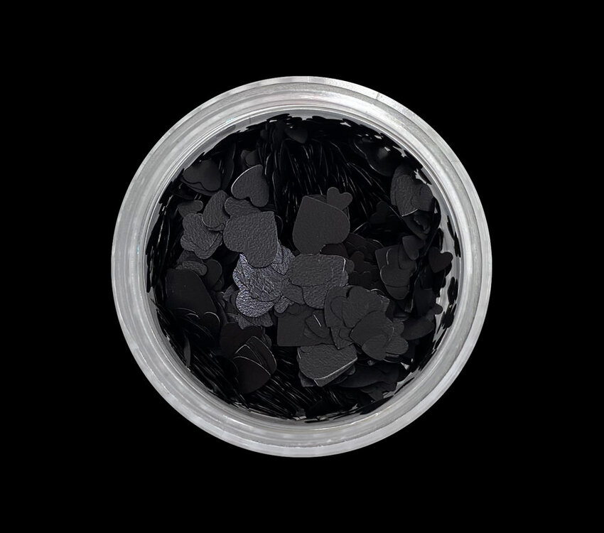 Magpie Hearts Black Shape Pot