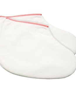 Terry Cloth White Booties 2pcs