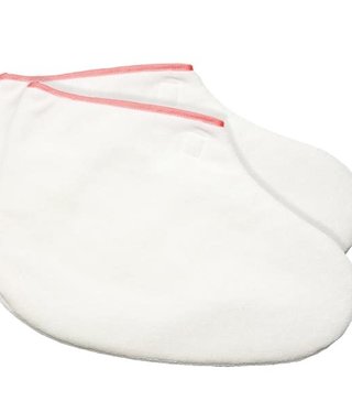Terry Cloth White Booties 2pcs