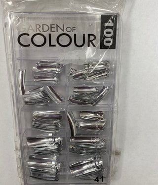 Garden Of Colour Tips Silver Metallic 100pk