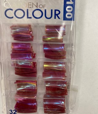 Garden Of Colour Tips Pink Holo 100pk