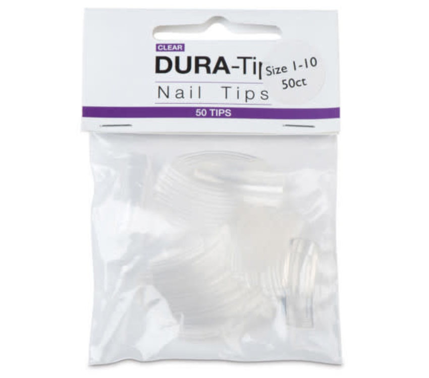 NSI Dura Tip Clear Size 1-10 50ct