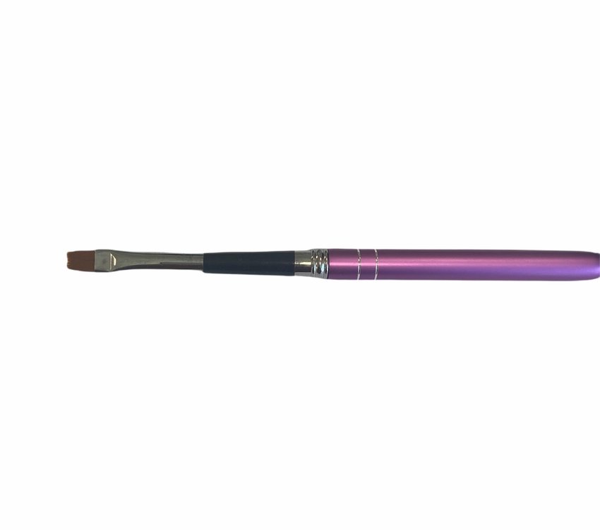 Gel Brush Large flat purple lid 0.9cm