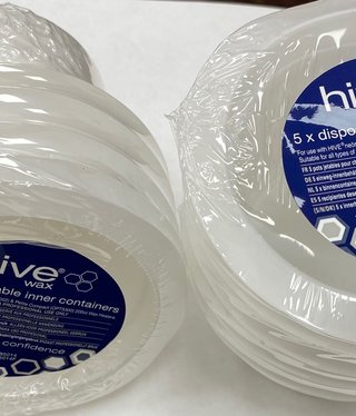 Hive Disposable Inner Wax Container 4oz 5pk