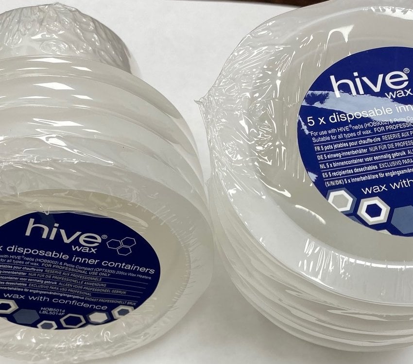 Hive Mini Disposable Inner Wax Pot 4oz 5pk