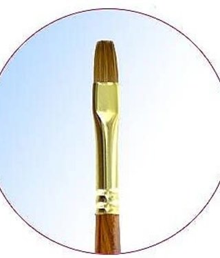 Medicool Flat Kolinsky #6 Gel Brush
