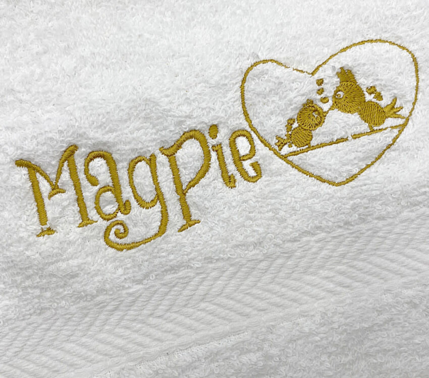 Magpie Magpie White Towel