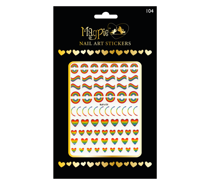 Magpie 104 Rainbow Stickers
