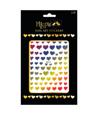 Magpie 117 Rainbow Heart Stickers