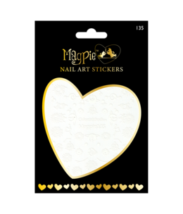 Magpie 135 white stickers