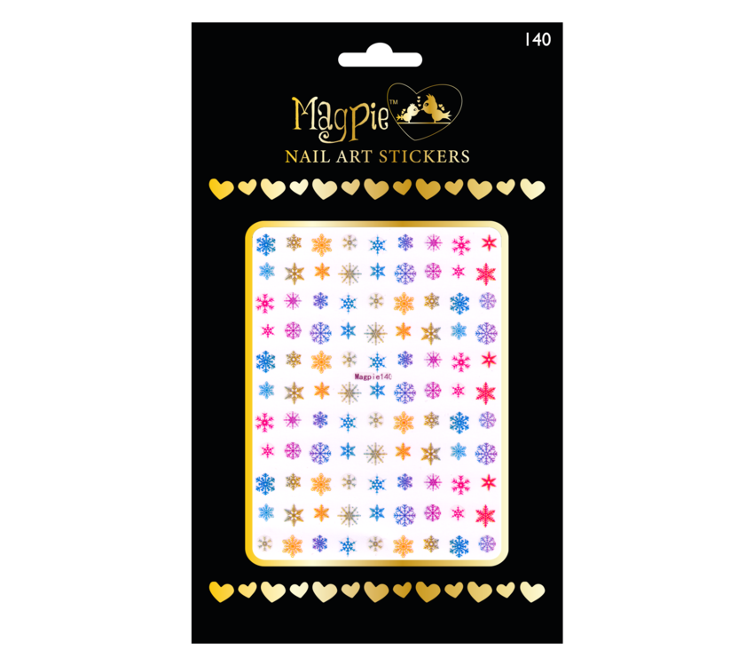 Magpie 140 Coloured Snowflake stickers