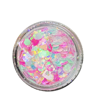 Magpie Pink Heart Confetti Shape Pot