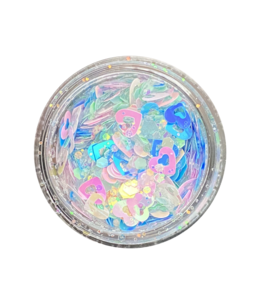 Magpie Magpie Shape Pot Blue Heart Confetti