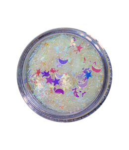 Magpie Iridescent Moon & Stars Shape Pot