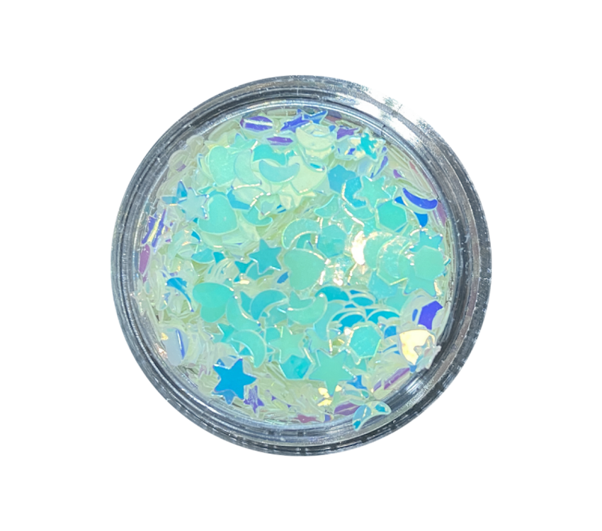 Magpie Glow in the Dark Mix Shape Pot