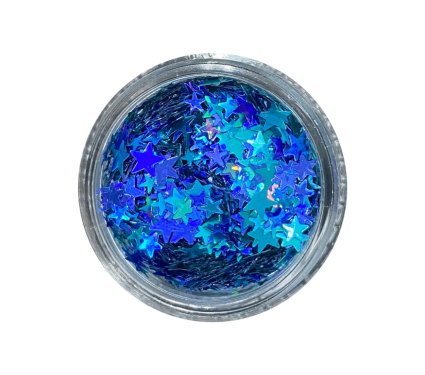Magpie Blue & Green Stars Shape Pot
