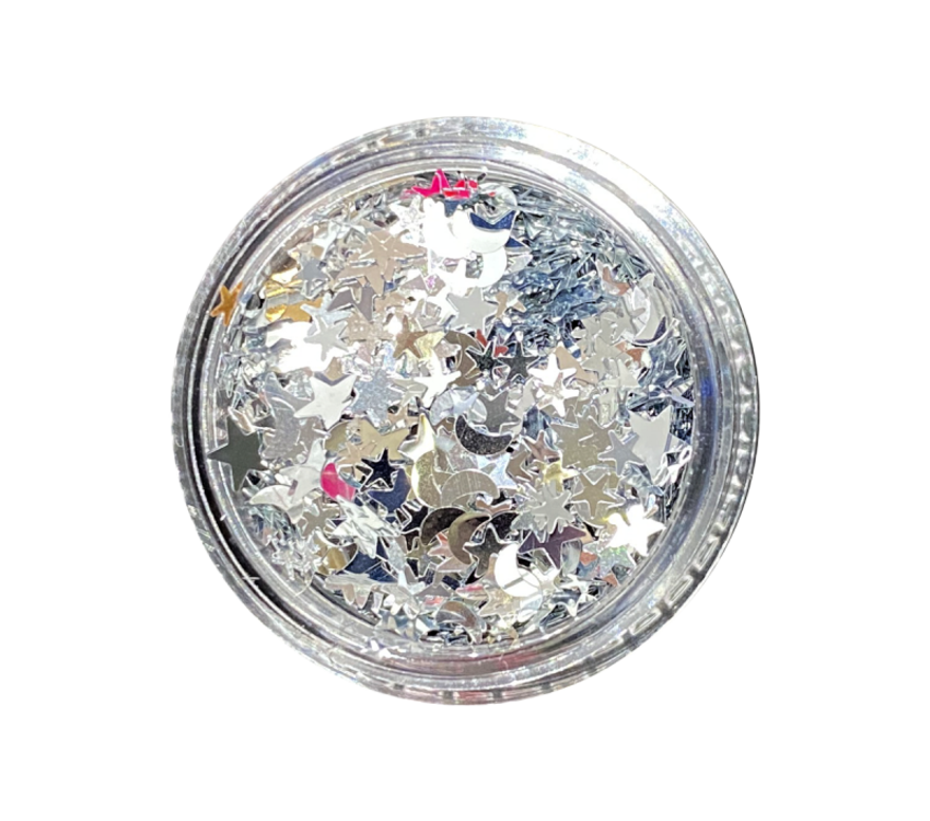 Magpie Silver Moon & Stars Shape Pot