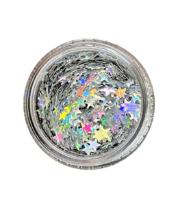 Magpie Silver Holo Moon & Stars Shape Pot