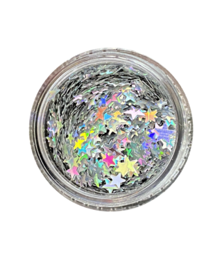 Magpie Silver Holo Moon & Stars Shape Pot