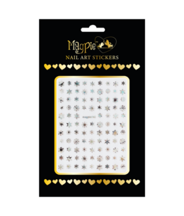 Magpie 140 Silver Holo Snowflake  stickers