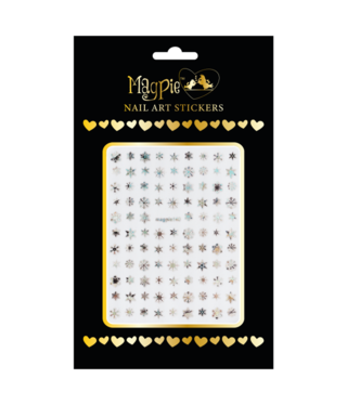 Magpie 140 Silver Holo Snowflake  stickers