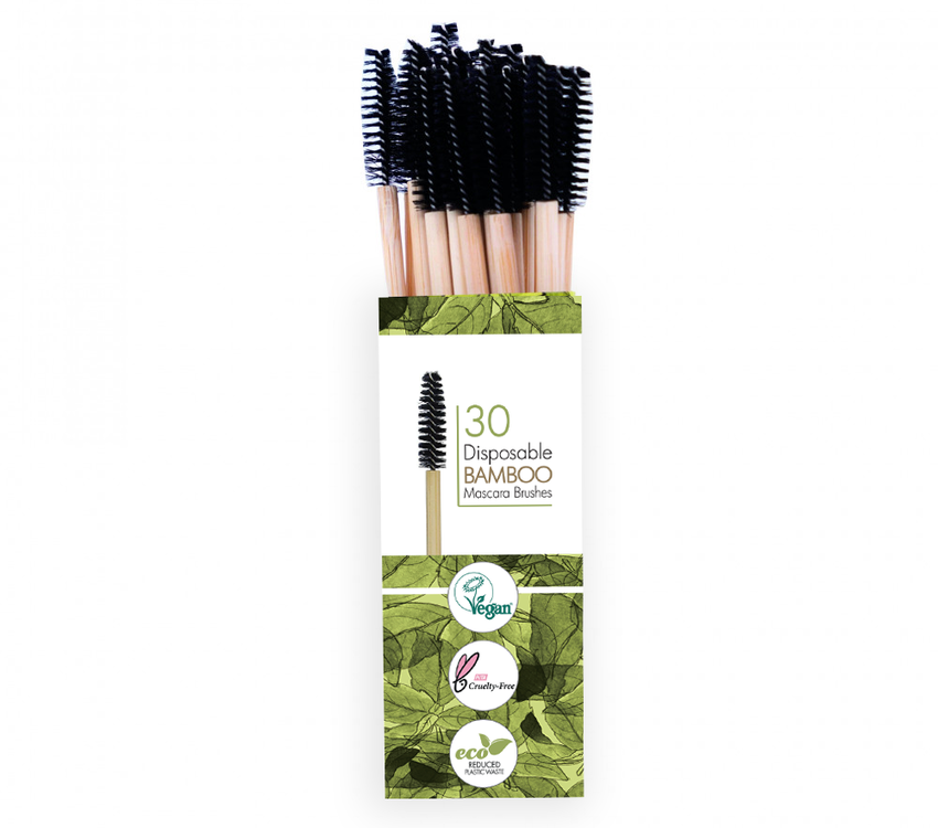 Kalentin Vegan Disposable Bamboo Mascara Brushes 30 pcs