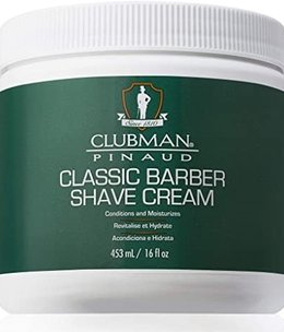 Clubman Classic Barber Shave Cream Non Aerosol 16floz