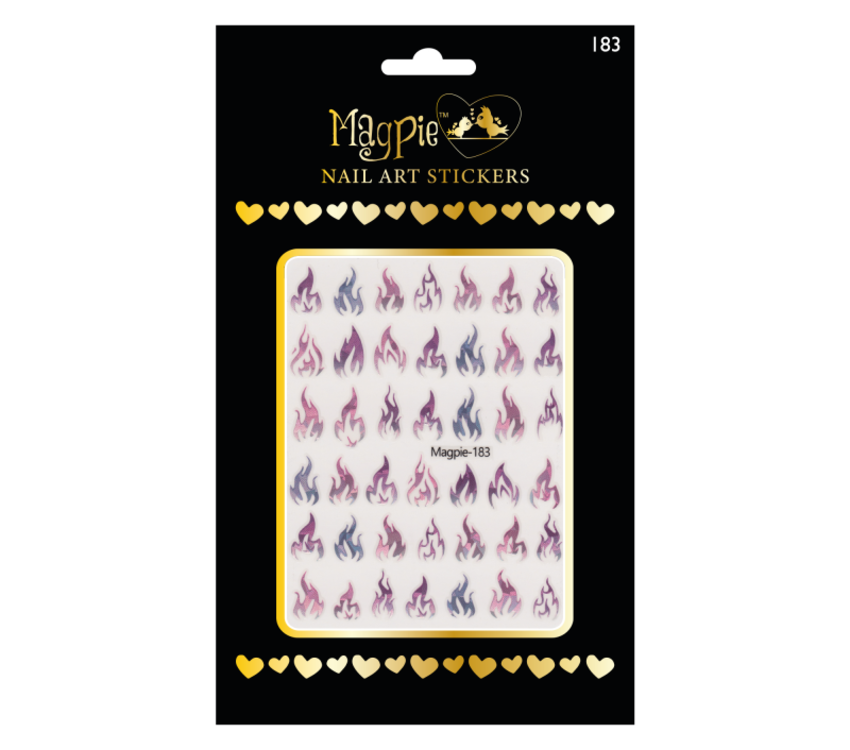 Magpie 183 Purple Flame Stickers