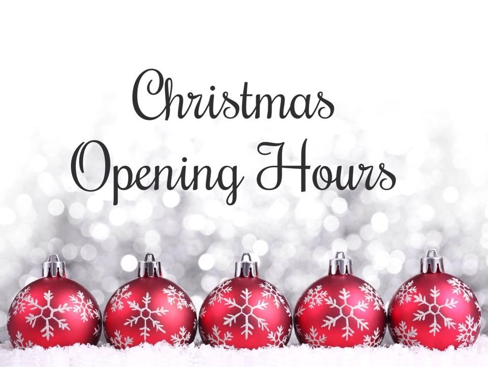 Christmas Opening Hours 2022