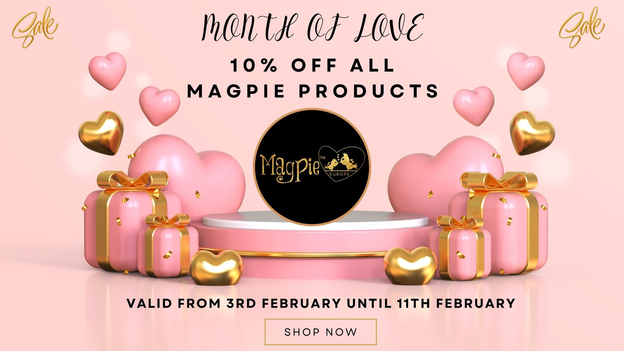 10% OFF ALL MAGPIE PRODUCTS