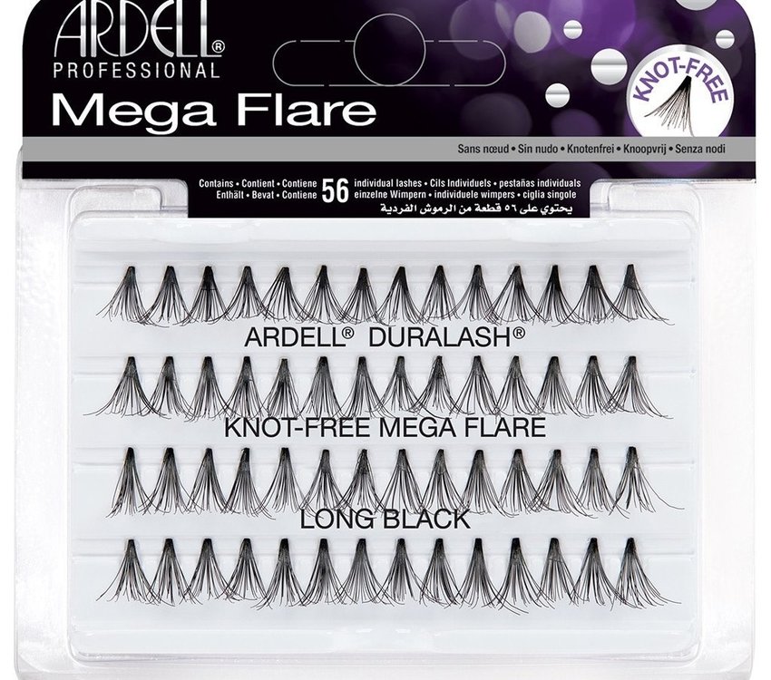 Ardell DuraLash Knot-Free Mega Flare Long Black