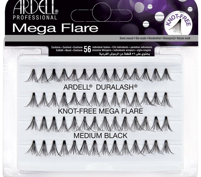 Ardell DuraLash Knot-Free Mega Flare Medium Black