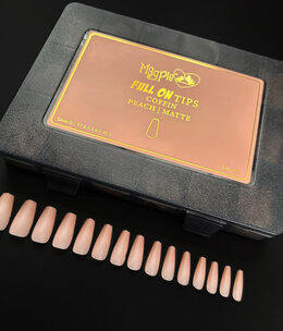 Magpie FULL ON TIPS PEACH COFFIN Matte