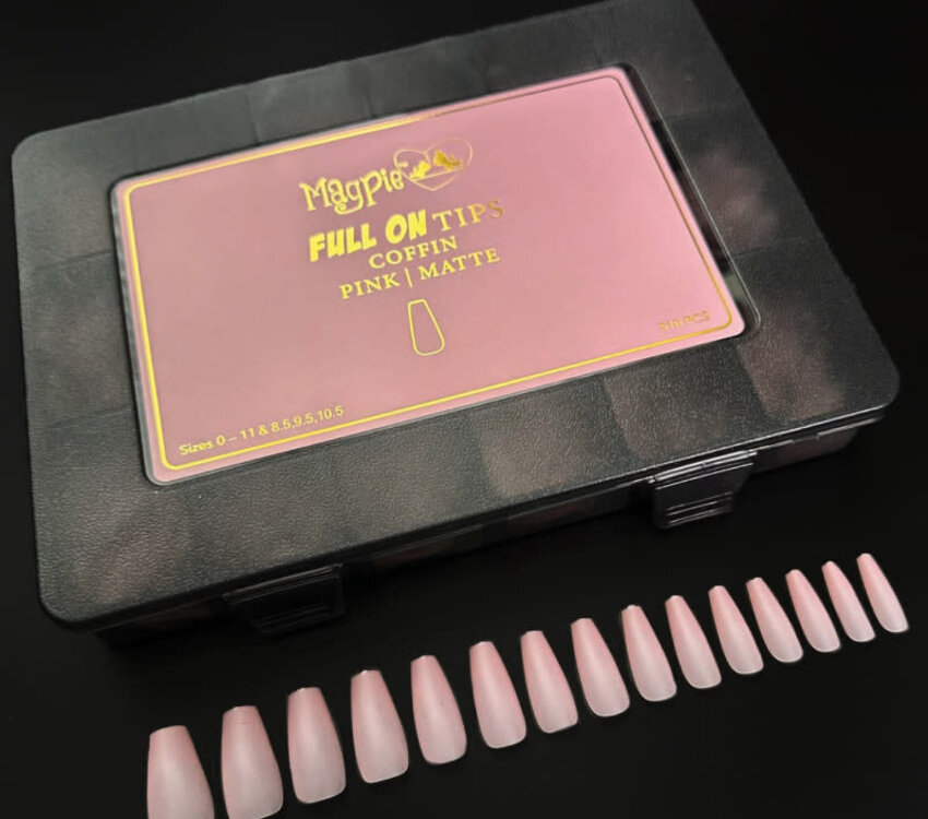 Magpie FULL ON TIPS PINK COFFIN Matte