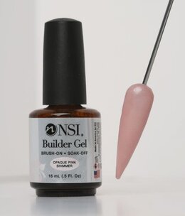 NSI Builder Gel Opaque Pink Shimmer 15ml(was rubber base)