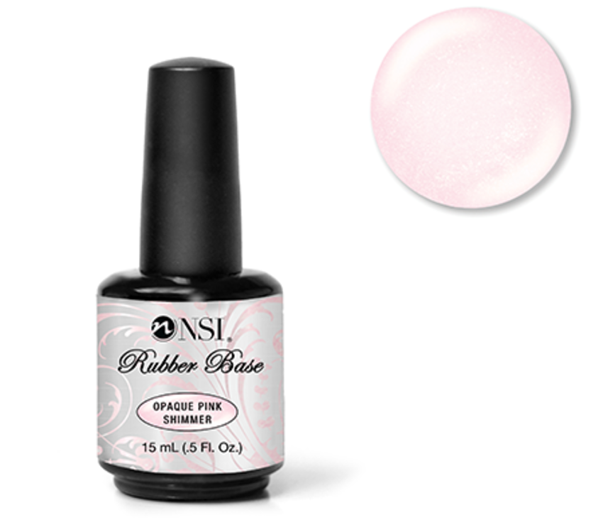 NSI Builder Gel Opaque Pink Shimmer 15ml(was rubber base)
