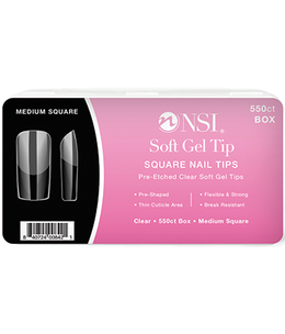 NSI Soft Gel Tips Square 550ct