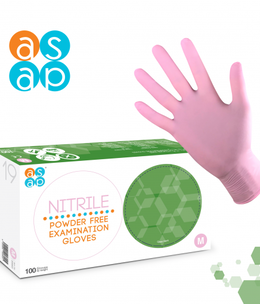 Pink Nitrile Gloves LARGE 10 x100packs