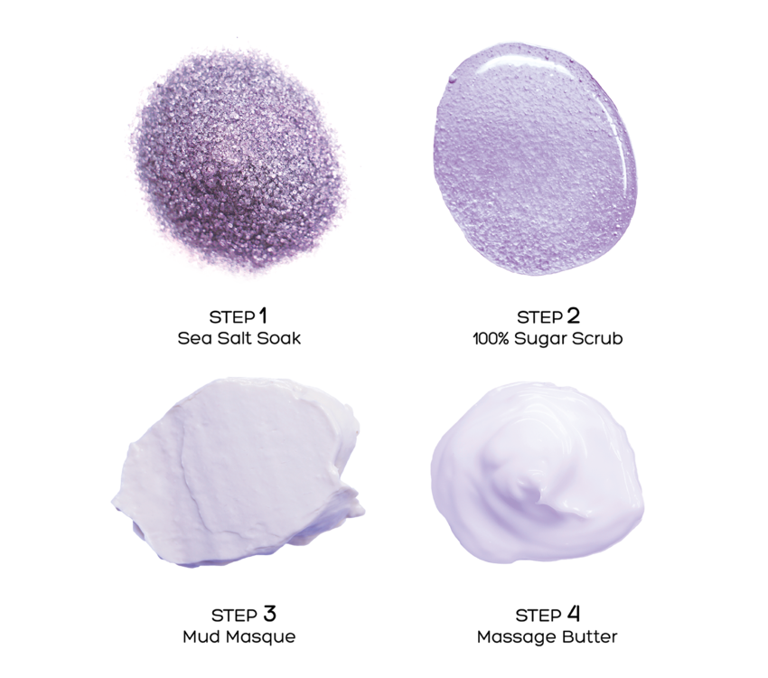 Voesh Pedi in a Box 4 step Lavender Relieve