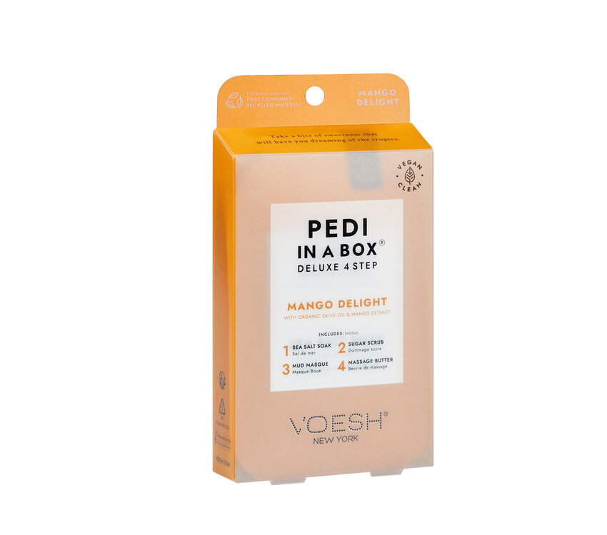 Voesh Pedi in a Box 4 step Mango Delight