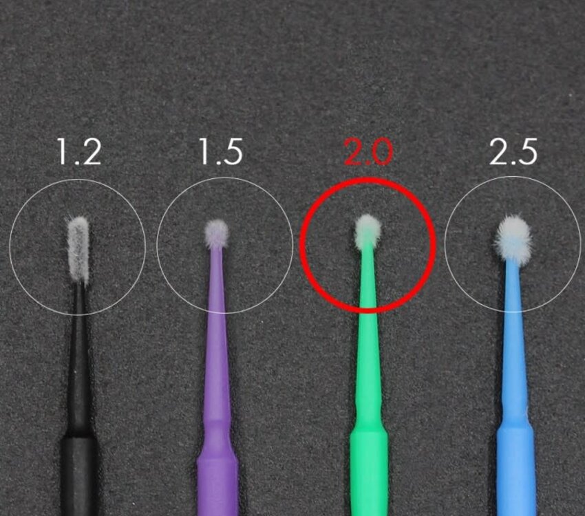 Kalentin Kalentin Micro Brushes 2.0mm 120 pack