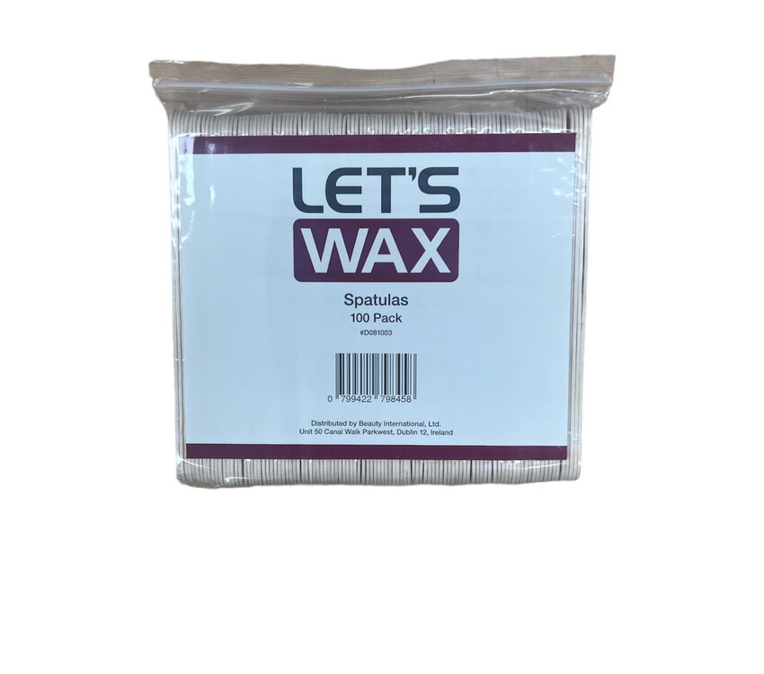 Lets Wax Spatulas 100pack