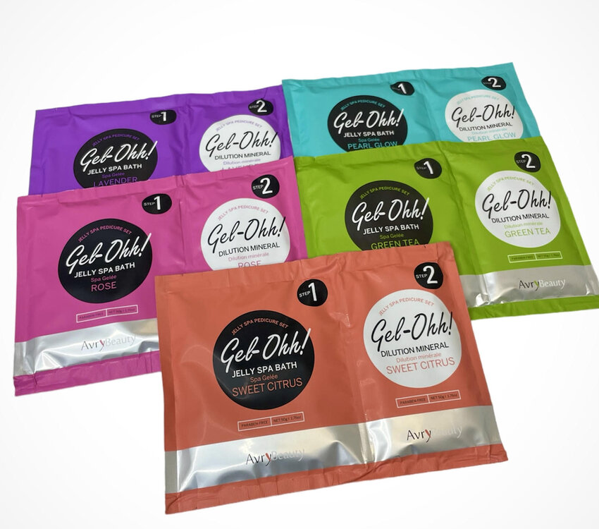 Voesh Gel-Ohh Jelly Spa Pedi Bath 5pk
