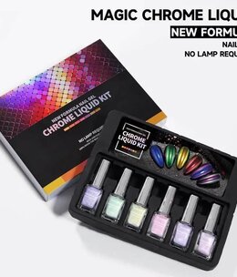 Aurora Magic Liquid Chrome Powder 5ml 6 pack