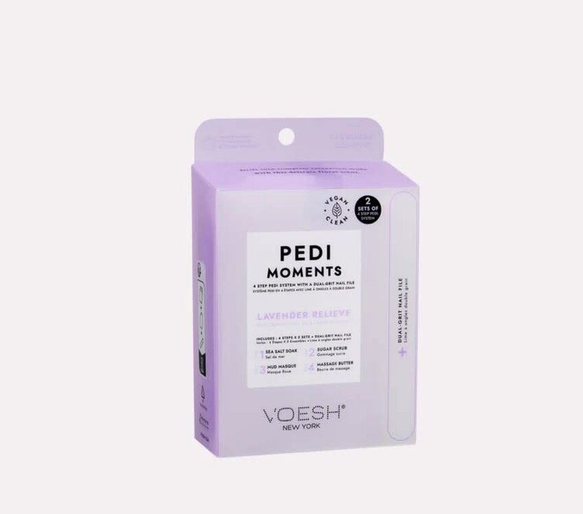 Voesh Pedi Moments 4 step Duo Pack Lavender Relieve