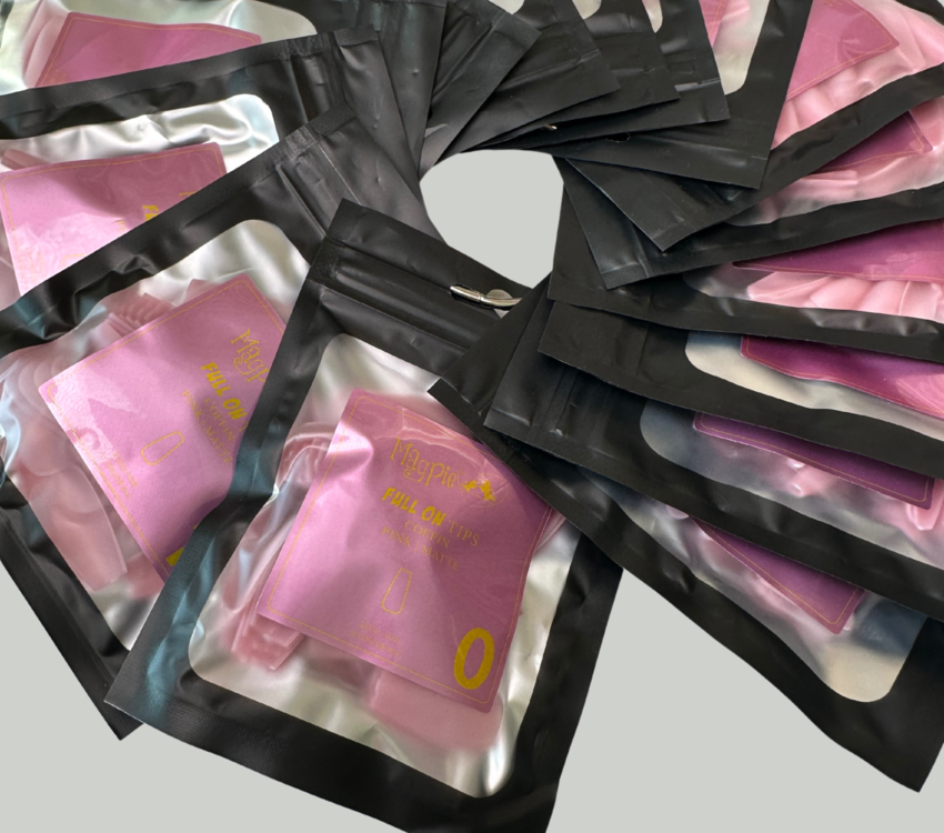 Magpie Full On Tips Refills COFFIN | PINK | MATTE 50pk