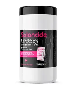 Saloncide Anti-Microbial Disinfectant Wipes 200