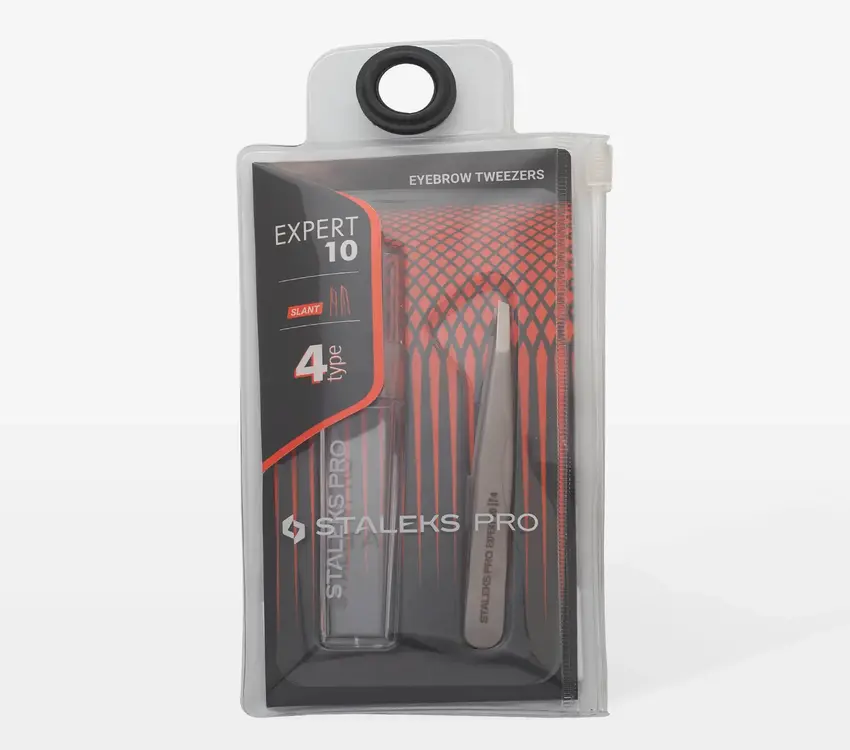 Staleks Eyebrow Tweezer EXPERT 10 Type 4 (narrow beveled)