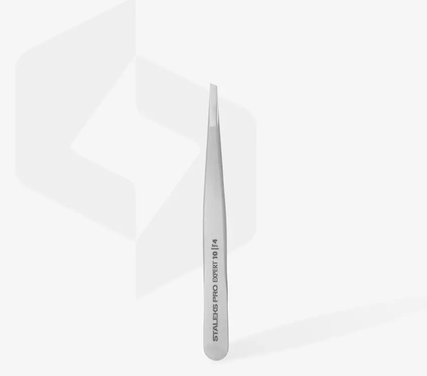 Staleks Eyebrow Tweezer EXPERT 10 Type 4 (narrow beveled)